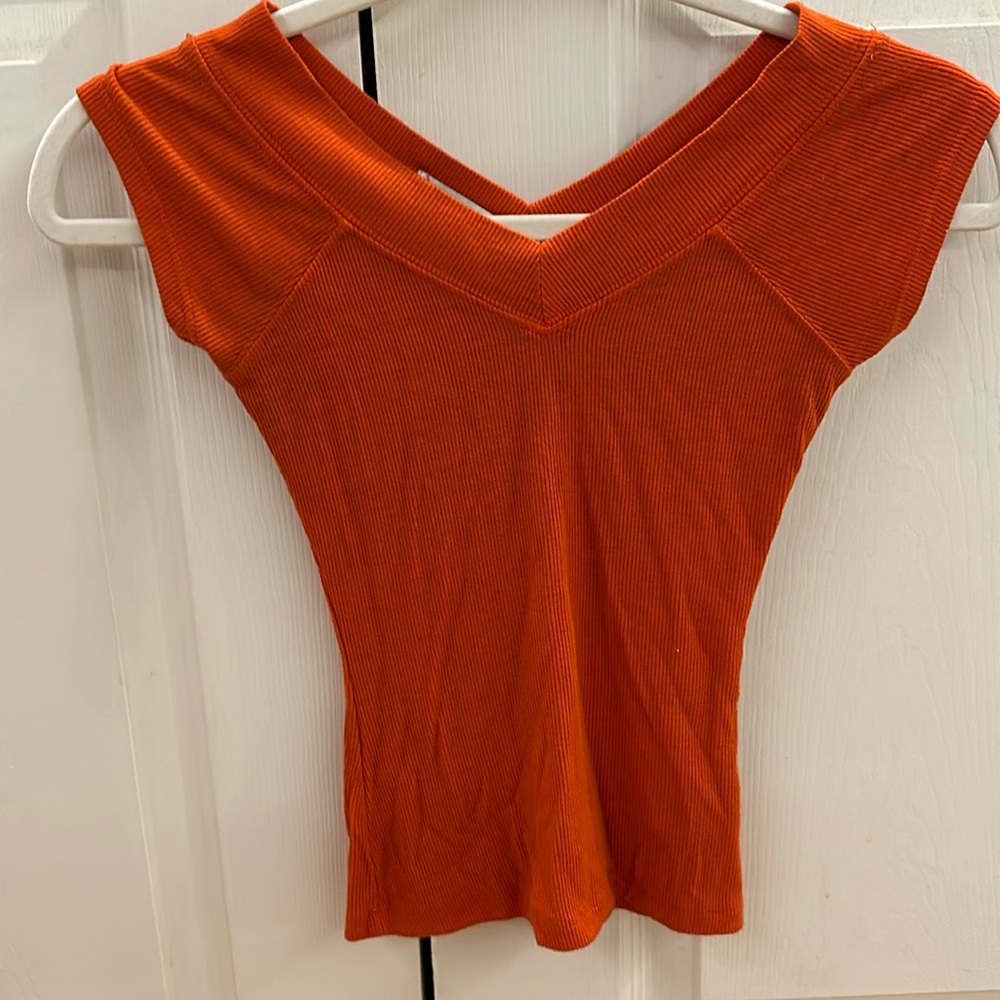 Orange Red Urban Outfitters Top
